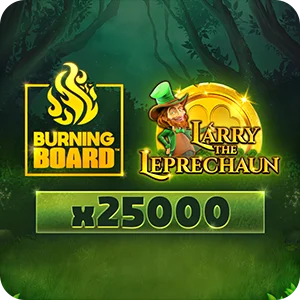 Larry the Leprechaun Burning Board